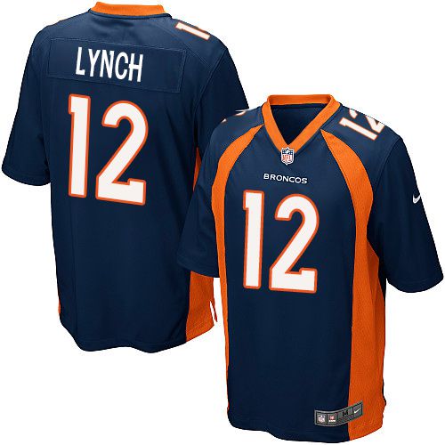 Nike Broncos #12 Paxton Lynch Blue Alternate Youth Stitched NFL New Elite Jersey